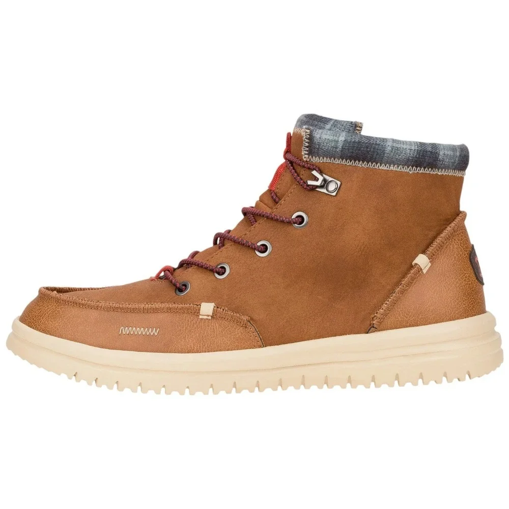 HEY DUDE Bradley Classic Men's Size 9 Casual Boots Cognac Brown 42067-21N NEW